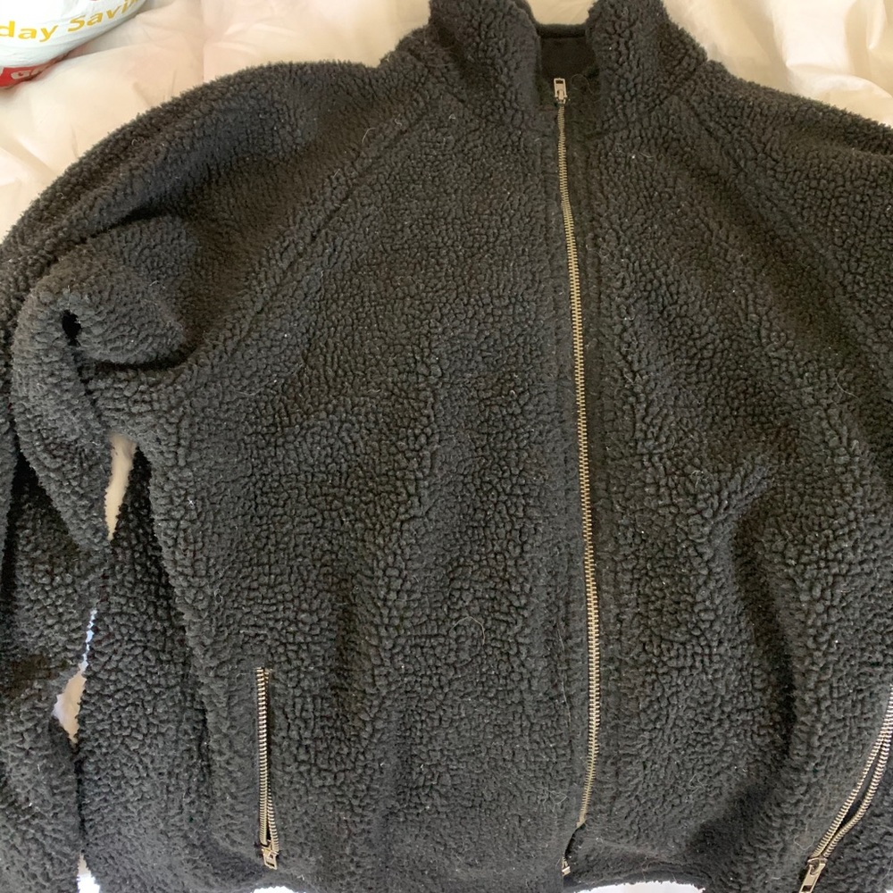 Brandy Melville Fuzzy Teddy Jacket